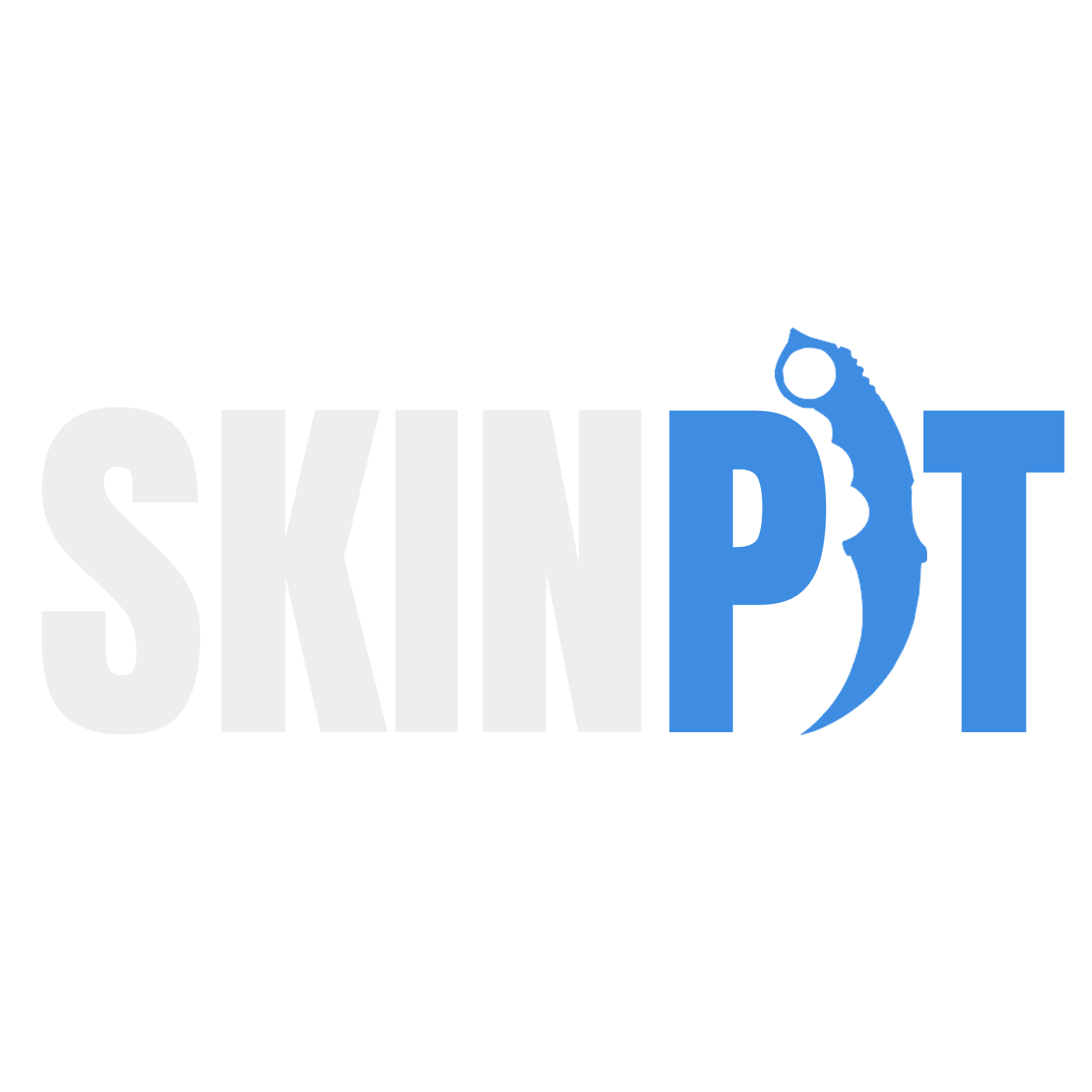 SkinPit logo white