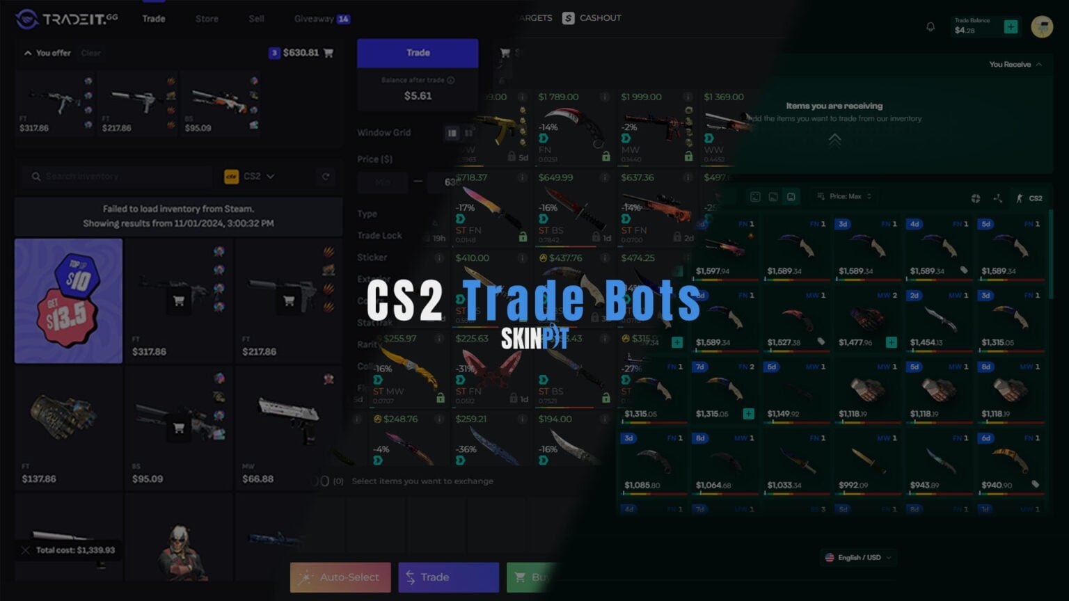 Der ultimative Leitfaden für CS2 Trade Bots - SkinPit